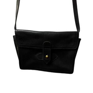 Madewell‎ Womens Leather Adjustable Strap Crossbody sketchbook Black